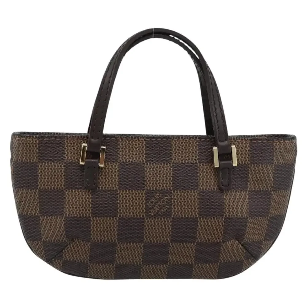 Louis Vuitton Damier Ebene Manosque GM Pouch Brown